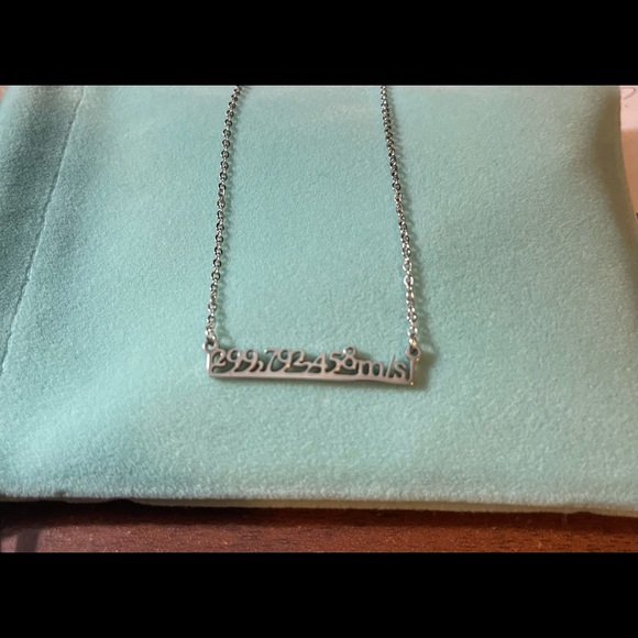 Science Lover’s Necklace with the Speed of Light - Picture 1 of 5